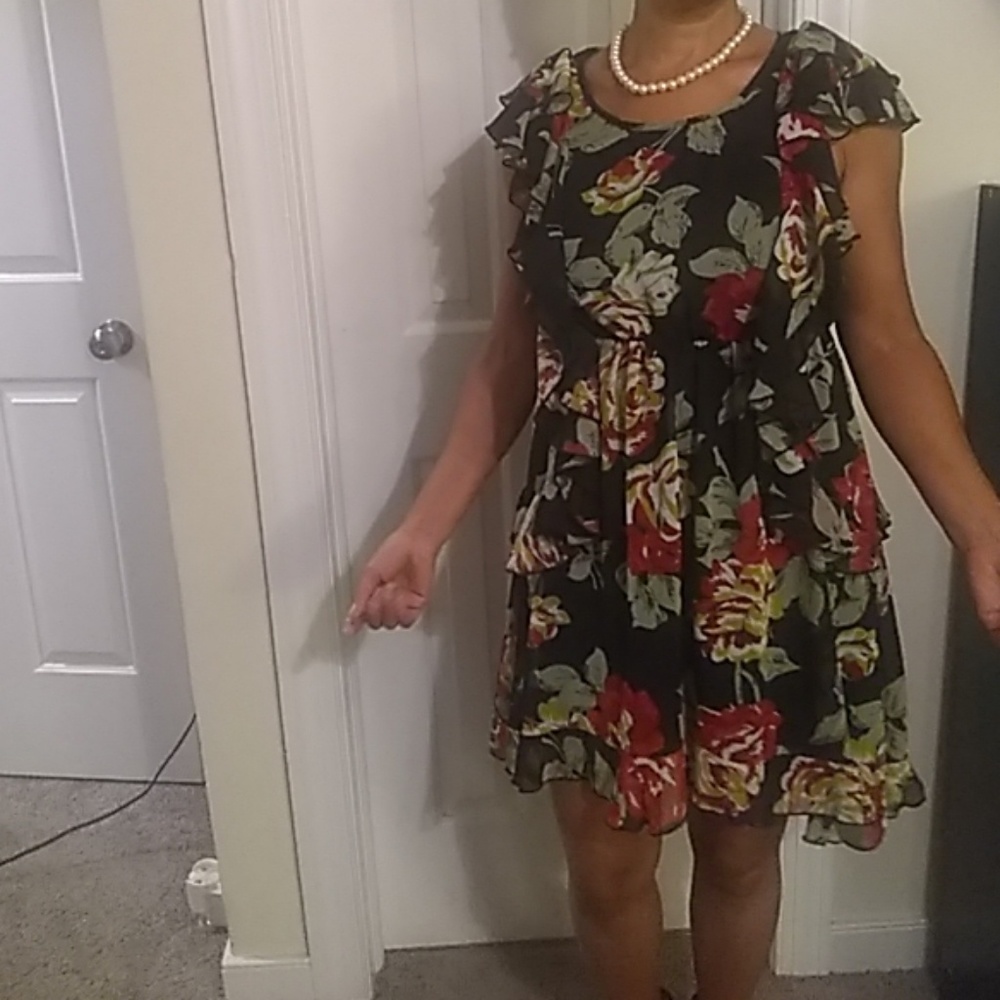Floral mini dress